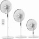 HIGH FLOOR FAN  IZ-9007 40cm WHITE 3 in 1 R/C 70W